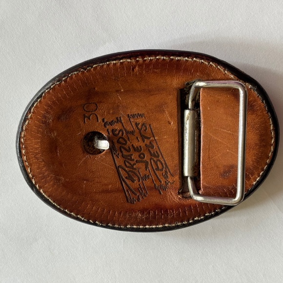 Brazos Joe Belts Leather Eagle Western Style Vintage Belt Buckle - Picture 6 of 9